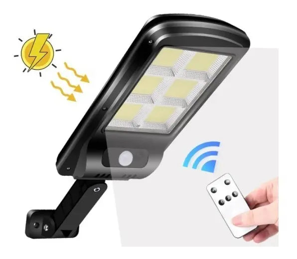 Seguridad Solar 24/7 - Lámpara con Sensor y Control Remoto