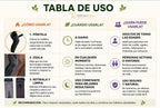 Rodillera Autocalentable de Acupresión con Turmalina y Artemisa